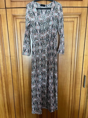 Maxi dress like new, beige multicolor, size L