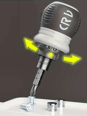 Ratchet screwdriver "Nanos" new with adjustable height and non-slip handle