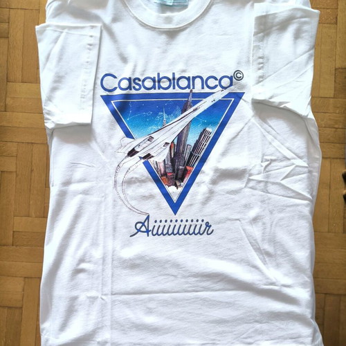 Casablanca Tennis Club T-shirt white, like new, size XXL