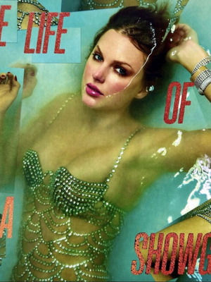 The Life Of A Showgirl Taylor Swift βινύλιο LP άλμπουμ πορτοκαλί διαφανές με χρυσό γκλίτερ σαν καινούργιο