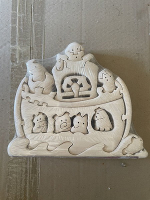 3D Wooden Puzzle Ark with Animals New