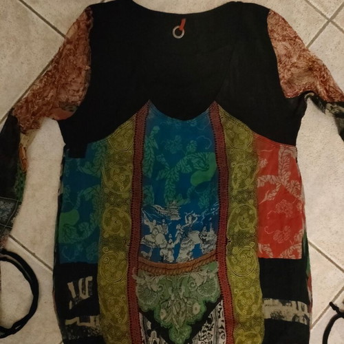 Women's multicolor blouse dress like new, made in Italy