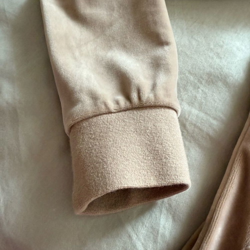Juicy Couture Velour Diamante Robertson Hoodie like new, XS, beige brown