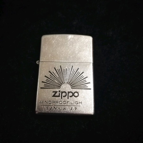 Zippo lighter used, genuine with wick and flint