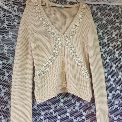 Moschino Cheap and Chic summer cotton cardigan like new, size M, beige