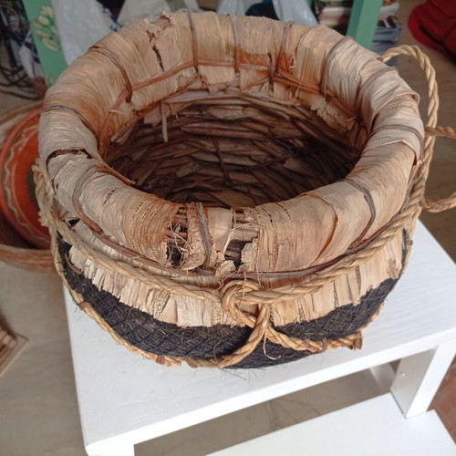 Decorative basket used for magazines