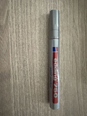 Edding 750 Oil Marker Silver New