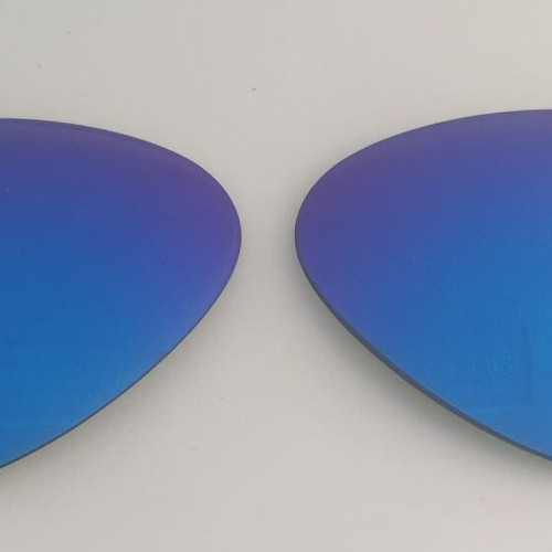 Ray Ban Replacement Lens Blue Glass 58 mm New