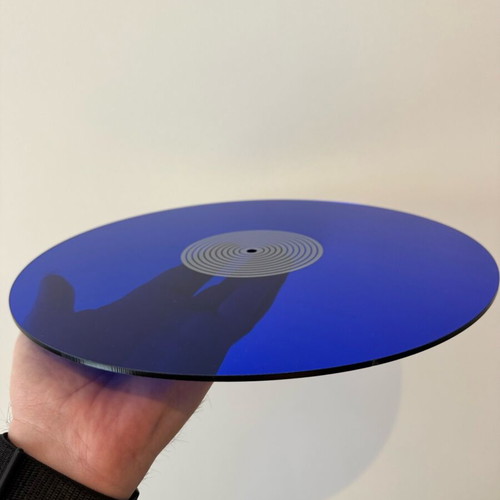 Acrylic Slipmat 12” neon μπλέ 3mm σαν καινούργιο για πικάπ