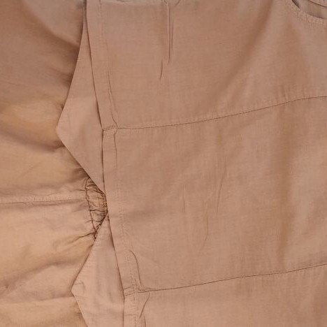 New Collection cotton co-ord set used, vest and shorts, beige