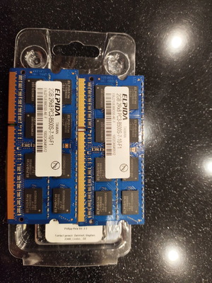Elpida 2GB 2Rx8 PC3-8500S-7-10-F1 laptop memory used