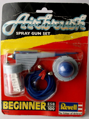 Revell Airbrush Spray Gun Set Beginner ESB 100 1995 vintage new
