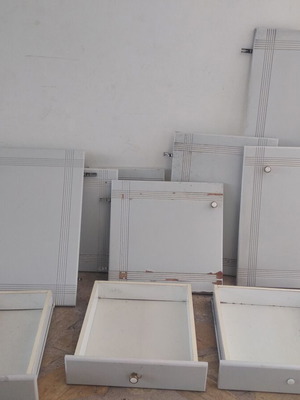 Kitchen cabinets used, 20 pieces, MDF material