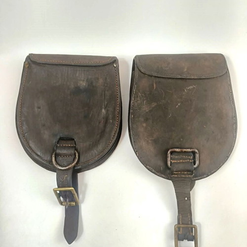 WWII Leather Pouches for British Army Used