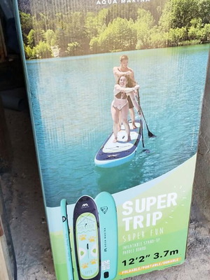 Aqua Marina Super Trip 12'2" SUP used, inflatable paddleboard