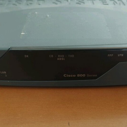 Cisco 877 router used, ADSLoPOTS, 4 Ethernet ports