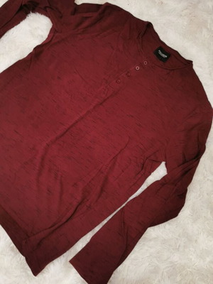 Pull & Bear men's long sleeve shirt L used, red