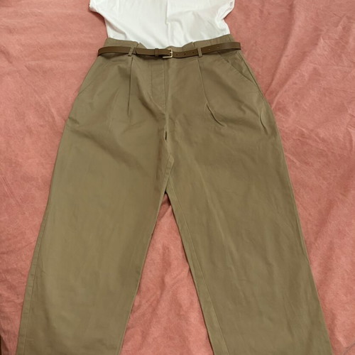 Zara jumpsuit with belt like new, size M, white and beige