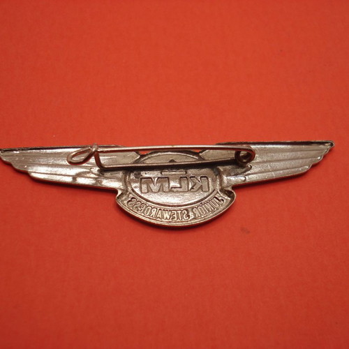 Vintage KLM pin 1960 used Junior stewardess