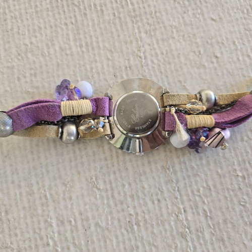 Watch multicolor used, no battery, unique piece