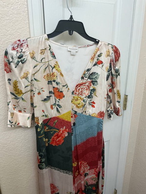 Monsoon dress with silky feel, size small
