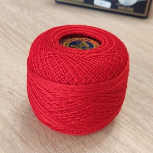 Crochet yarn No 30 - 40 - 50 new, 50g, beige, snow white, red