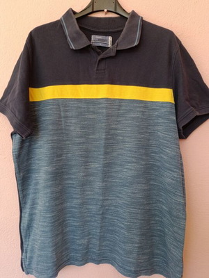 Classic Modernity polo shirt L, color block design