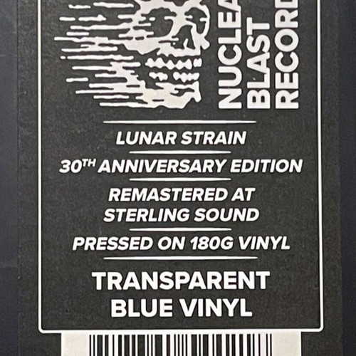 In Flames Lunar Strain 30th Anniversary Limited Edition Blue Vinyl LP new