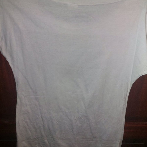 Justin Bieber T-shirt white with print like new, size L