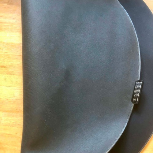 Round RGB Chair Mat new, black, 1000mm diameter