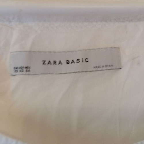 Summer mini dress Zara used, white, size XS