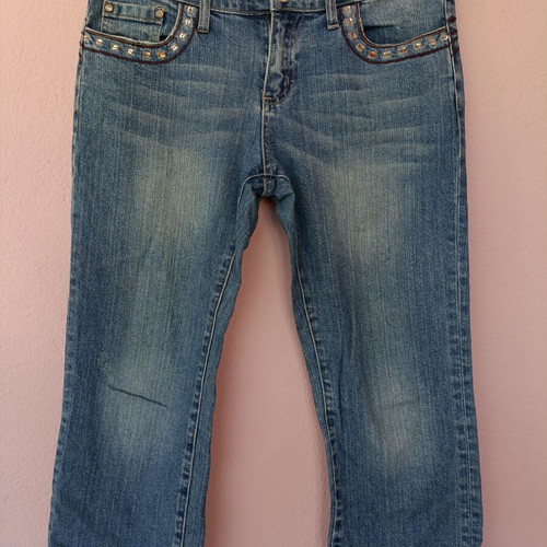 Vintage women's denim capri jeans M 38 10 like new Y2K style