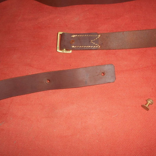 Leather soldier's sling 1940-41 WWII Greek Army used