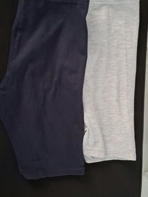 H&M girls' leggings 9-10 years, 2 pieces, blue and grey used