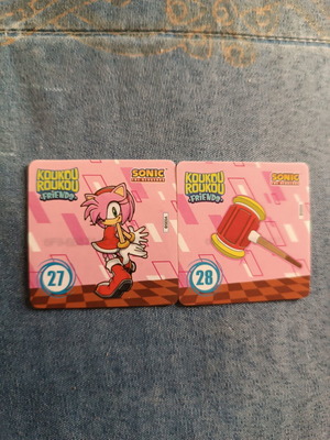Koukouroukou Sonic stickers numbers 27 and 28 new