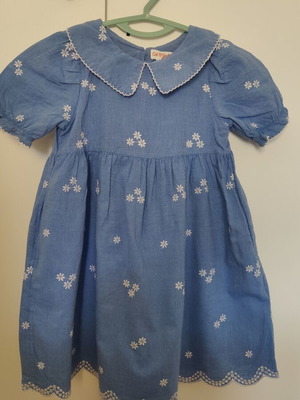 Blue dress for 5-year-old girl
