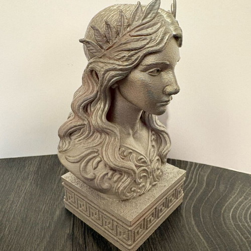 Silver bust statue 15cm new, mythological aesthetic