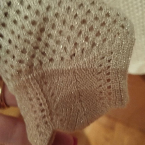 Mayoral children's thin knit sweater with inner vest, like new, beige