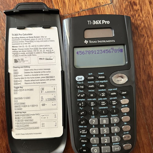 Texas Instruments TI-36X Pro scientific calculator like new