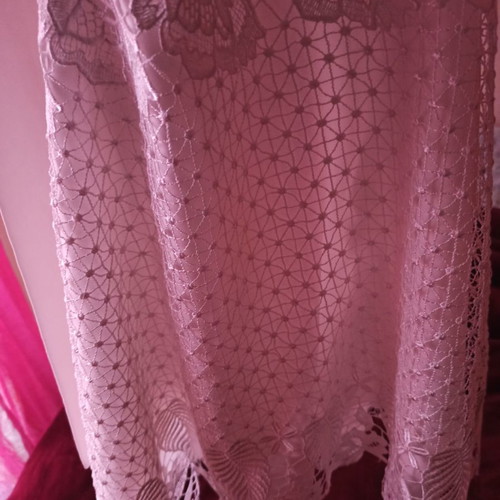 Blouse official white size M with lace and back opening