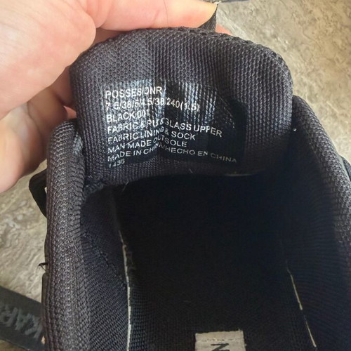 Steve Madden Possession-R women's black sneakers like new with stones