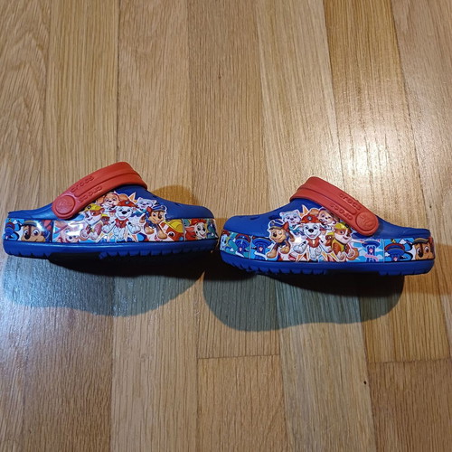 Crocs Clogs Paw Patrol Like New Size 20-21 Blue Multicolor