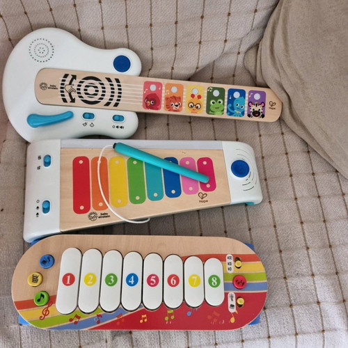 Baby musical instruments like new, pack of 3, Hape