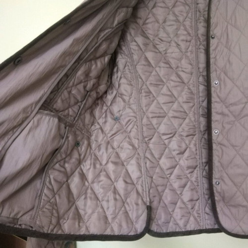 Mariposa quilted jacket size 38 like new, beige brown