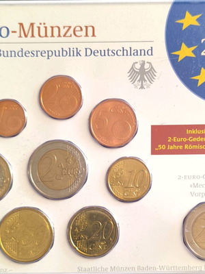 Official Germany 2007 coin set new with commemorative 2€