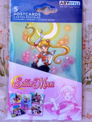 Sailor Moon postcard set new, pack of 5 official ABYstyle