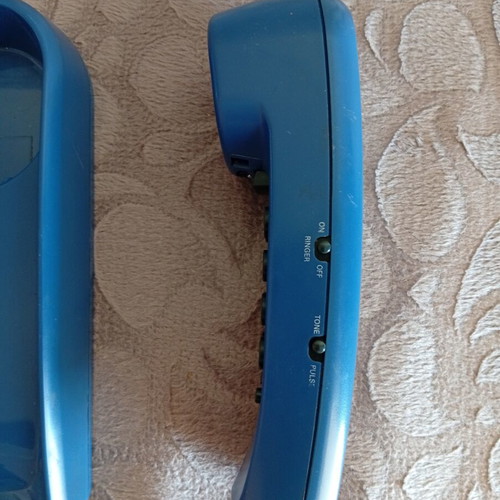 General Electric Vintage Corded Telephone CG2-9122A, blue