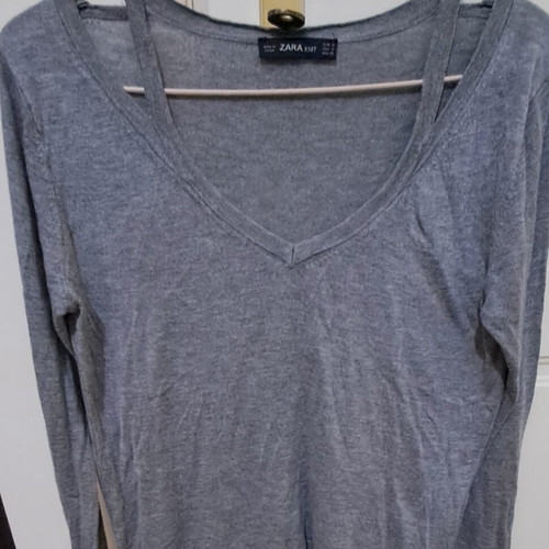 Zara blouse gray, size small, like new