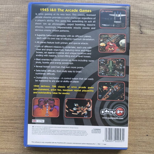 1945 I&II The Arcade Games Sony PlayStation 2 like new, English version