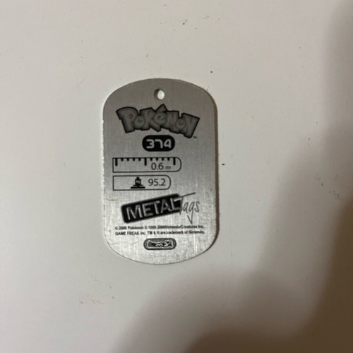 Pokémon metal tag Beldum like new